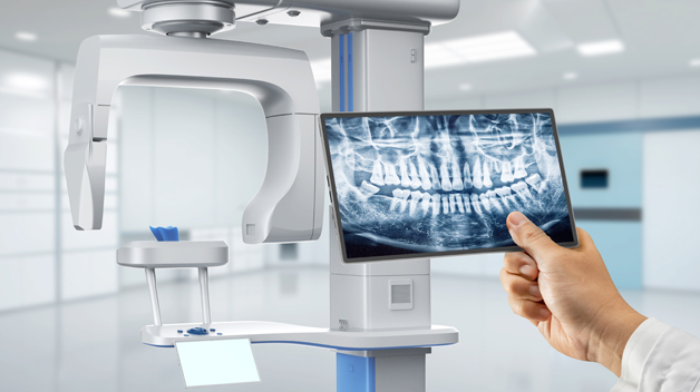 Michael-Riordan-DMD-viewing-patient-xray